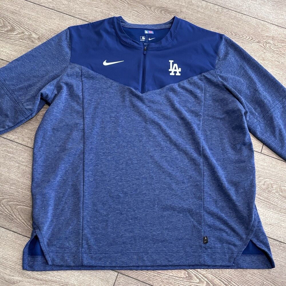 Nike Los Angeles Dodgers Sweater Mens XL Blue Team Issued‎ Baseball MLB